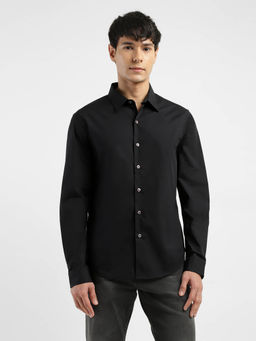 Levi's - Mens Solid Spread Collar Shirt - Black