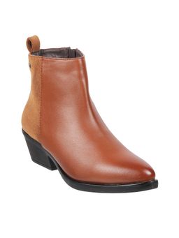 Mochi - Solid Tan Casual Boots