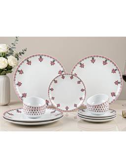 BODHI HOUSE - Premium Porcelain Dinnerware - Pink Blossom Floral