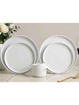 BODHI HOUSE - Porcelain Dinner Plates, Quarter Plates & Katori's - White