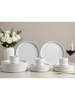 BODHI HOUSE - Porcelain Dinner Plates, Quarter Plates & Katori's - White