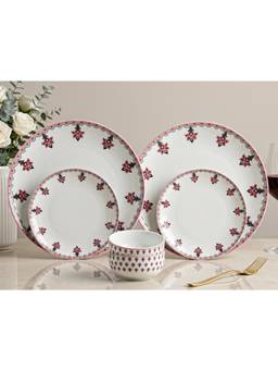 BODHI HOUSE - Premium Porcelain Dinnerware - Pink Blossom Floral