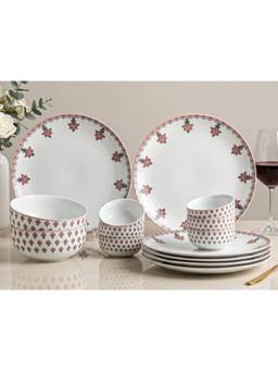 BODHI HOUSE - Premium Porcelain Dinnerware - Pink Blossom Floral