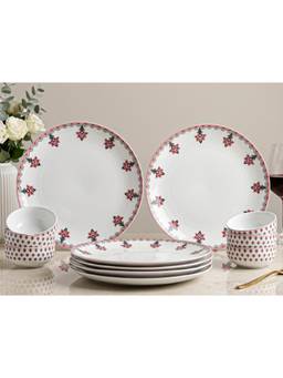 BODHI HOUSE - Premium Porcelain Dinnerware - Pink Blossom Floral