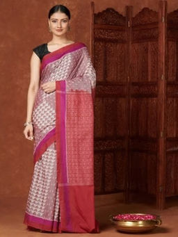 Fabindia - Cotton Ikat Weave Sari