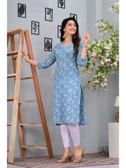Gahan - Women Floral Mirror Work Kurta