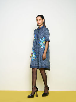 POOJA RAJGARHIA GUPTA - Blue Denim Firefly Dress