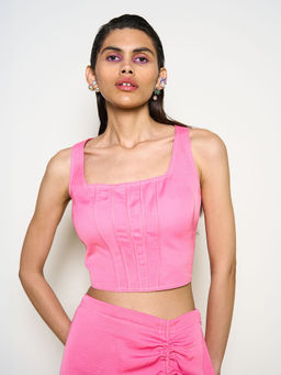 POOJA RAJGARHIA GUPTA - Pink Corset Top