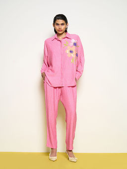 POOJA RAJGARHIA GUPTA - Pink Kimono Shirt