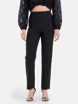 Kazo - Jane Solid Black Trouser