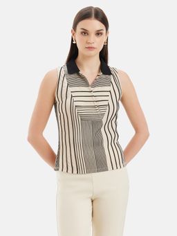 Kazo - Ruth Striped Sleeveless Top