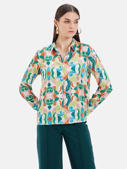 Kazo - Monica Printed Full Sleeves Shirt