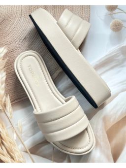 Toprico - Y2K Platform White Heels