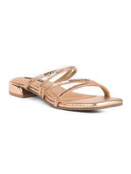 Red Label - Women Rose Gold Sandal Heels
