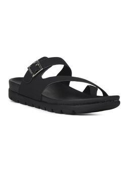 Scholl - Women Toe-Ring Black Sandals