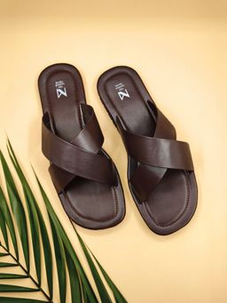 The Madras Trunk - Astro Sandals in Dark Brown