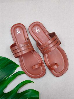 The Madras Trunk - Chandra Sandals In Brown