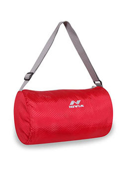 Nivia - Basic Duffle Bag (Red and Grey)