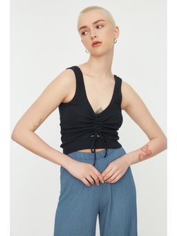 Trendyol - Women's Super Slim Navy Blue Tops