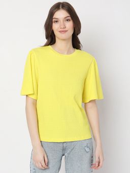 VERO MODA - Women Yellow Casual Top
