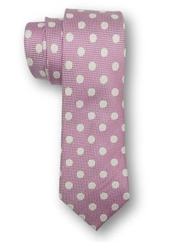 The Tie Hub - Men Lavender Silk Polka Dots Neck Tie