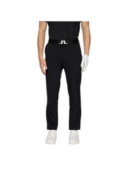 J.Lindeberg - Men Solid Black Vent Pant
