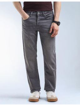 Flying Machine - Whiskered Slash Slim Fit Jeans