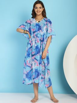Secret Wish - Blue Maternity Swimwear Cover-Up