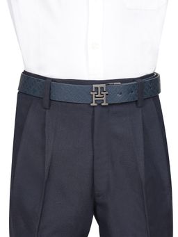 Tommy Hilfiger - Mens Reversible Belt Farley - Navy Blue & Black