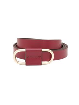 United Colors of Benetton - Womens Belt Terra Curve - Maroon