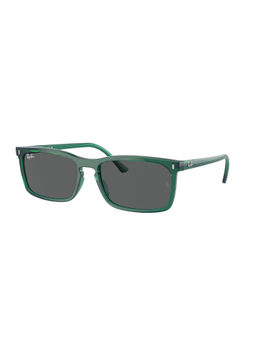 Ray-Ban - Unisex UV Protected Grey Lens Rectangle Sunglasses - 0RB44356615B156 (56)