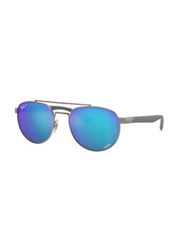 Ray-Ban - Unisex Polarized Blue Lens Irregular Sunglasses - 0RB3736CH004/A156 (56)