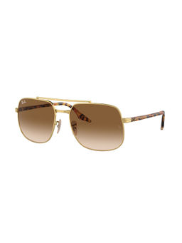 Ray-Ban - Unisex Gradient Brown Lens Square Sunglasses - 0RB3699001/5156 (56)