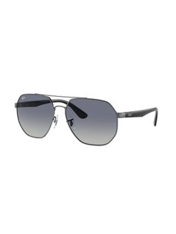 Ray-Ban - Unisex Gradient Blue Lens Irregular Sunglasses - 0RB3714I004/4L59 (59)