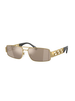 VERSACE - Men UV Protected Gold Lens Rectangle Sunglasses - 0VE225710025A60
