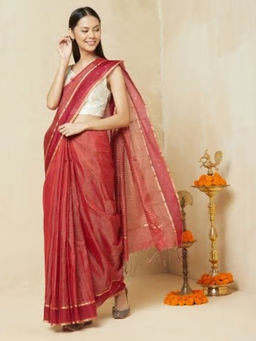Fabindia - Cotton Silk Woven Chanderi Sari