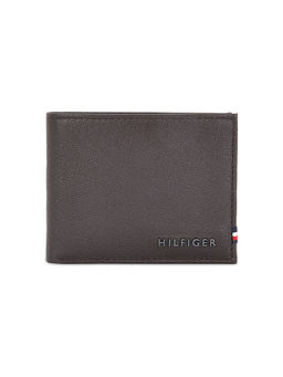 Tommy Hilfiger - Sawyer Leather Mens Global Coin Wallet Solid Choco Brown