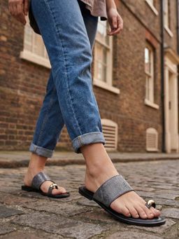 Chaal Chalan - Black Noemie Flats