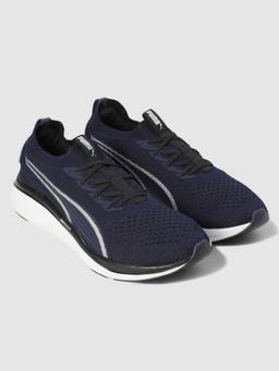Puma - Navy Blue Softride Pro EchoMove Knit Running Shoes