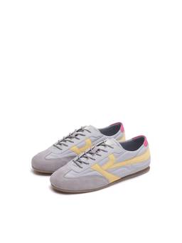 Rare Rabbit - Abruzzo Grey Men Grey Solid Lace-Up Casual Sneakers