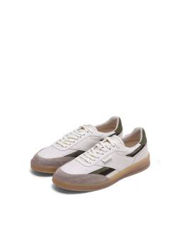 Rare Rabbit - Reed Men Beige Solid Lace-Up Casual Sneakers