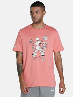 Puma - X1der Feelgood Mens Pink T-shirt