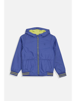 Allen Solly - Boys Blue Solid Regular Fit Jacket