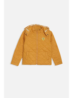 Allen Solly - Boys Mustard Solid Regular Fit Jacket