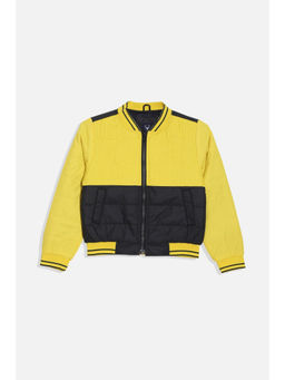 Allen Solly - Boys Yellow Colorblock Regular Fit Jacket