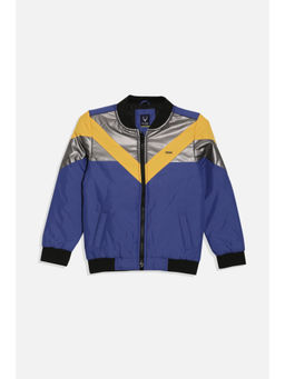 Allen Solly - Boys Blue Colorblock Regular Fit Jacket