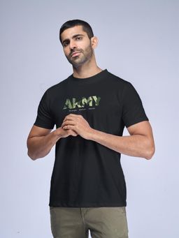Aero Armour - Army Camo Black Graphic T-Shirt