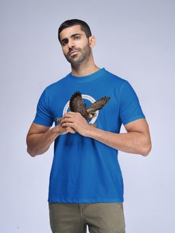 Aero Armour - Mighty Falcon Blue Graphic T-Shirt