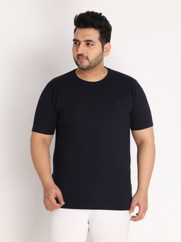 CHKOKKO - Mens Casual Round Neck T-shirts In Black