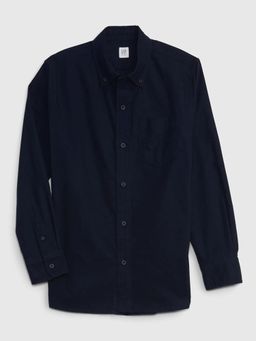 GAP - Navy Blue Boy's Full Sleeve Button-Down Collar Shirt